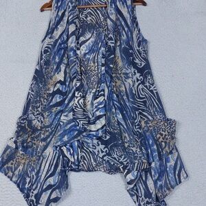 Alberto Makali Tiger Print Shrug